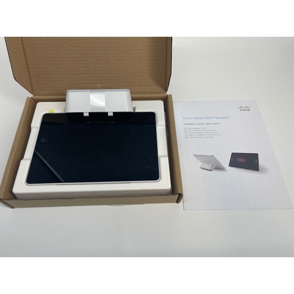 Cisco Webex Room Navigator Table Stand Touch Controller CS-T10-TS V03 White